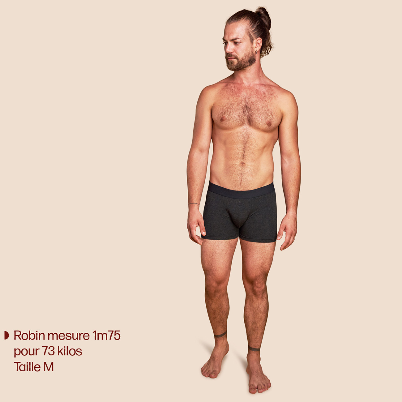 Boxer confortable gris foncé pour hommes