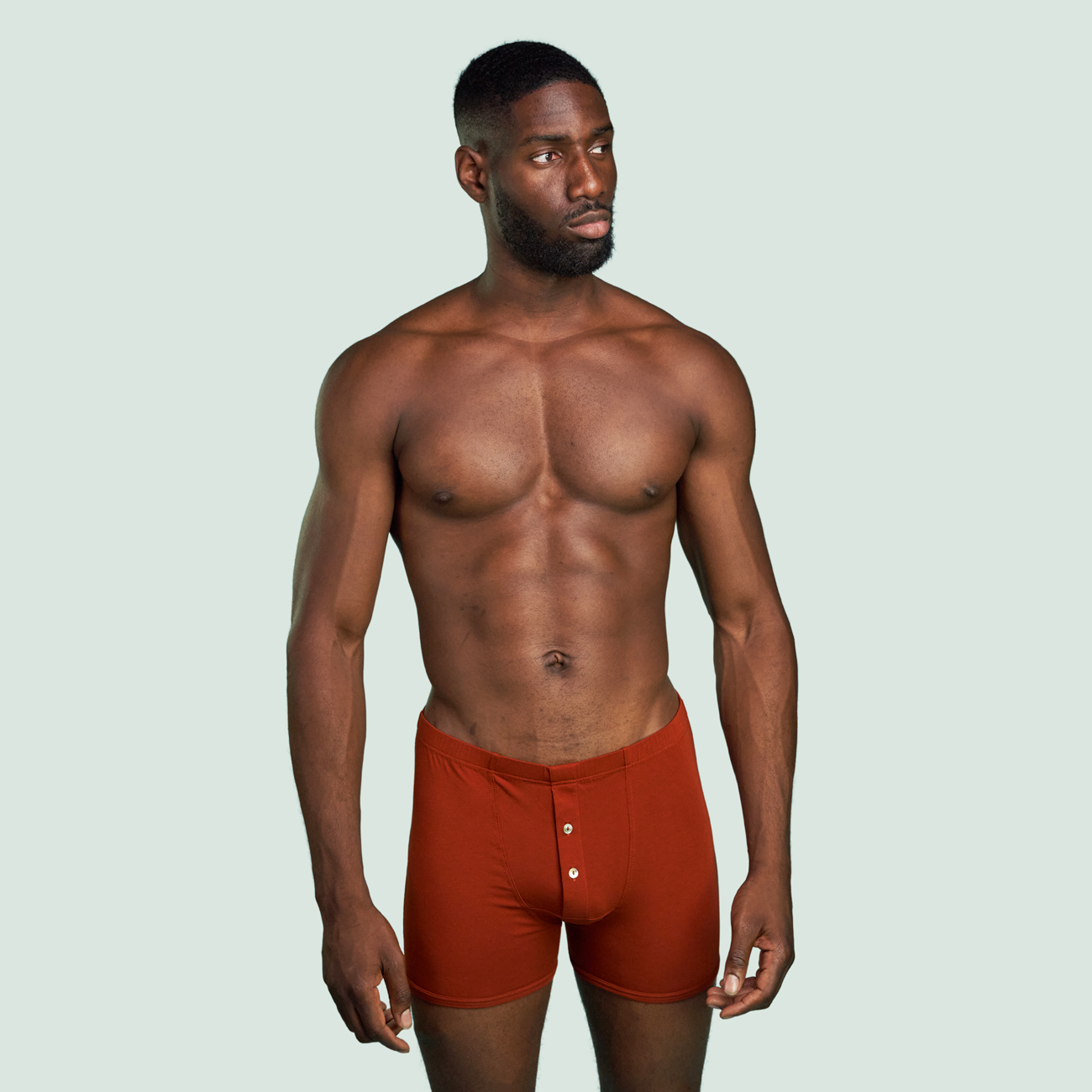 Boxer vintage confortable pour hommes rouille micromodal