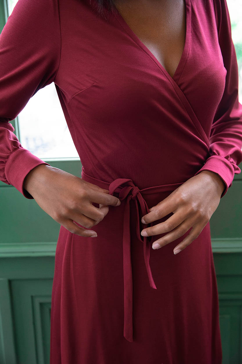 Robe Nénuphar en Tencel - Rouge 3