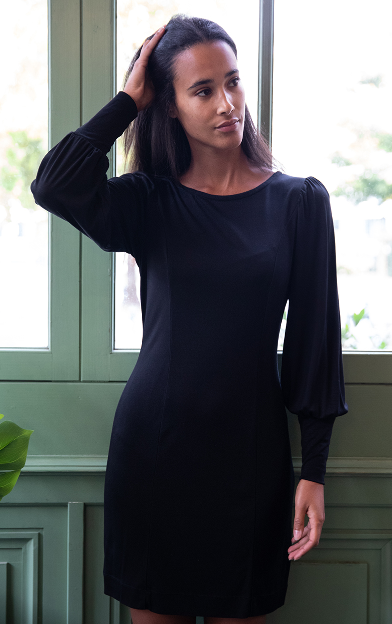 Robe Freesia en Tencel - Noire 3