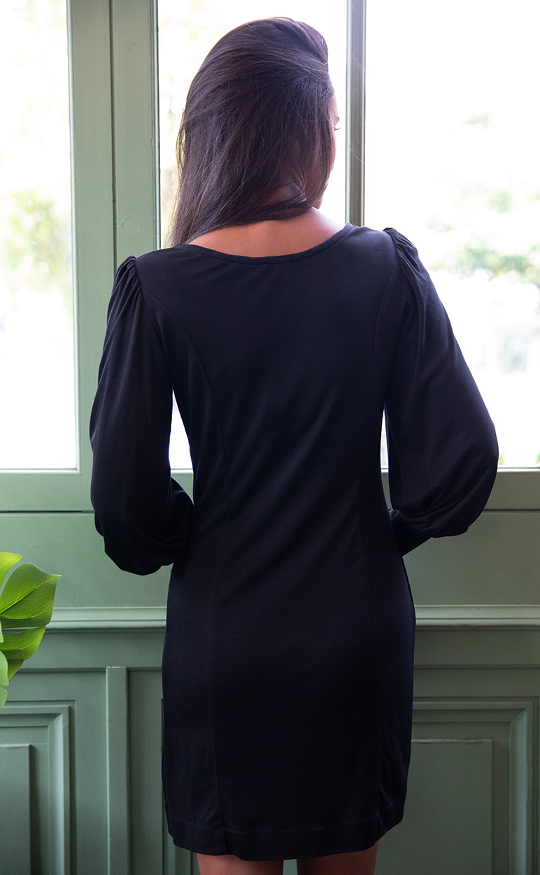 Robe Freesia en Tencel - Noire 5