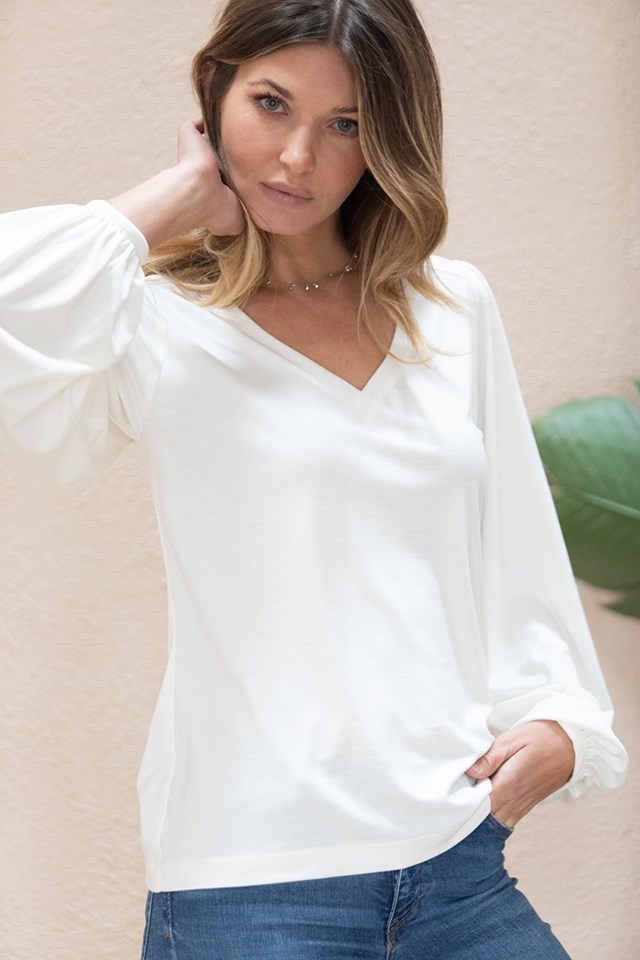 Blouse Kalmia en Tencel - Ecru 3