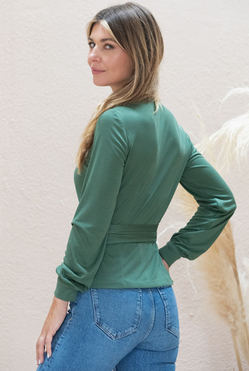 Cache-coeur Séquoia en Tencel - Vert olive 5