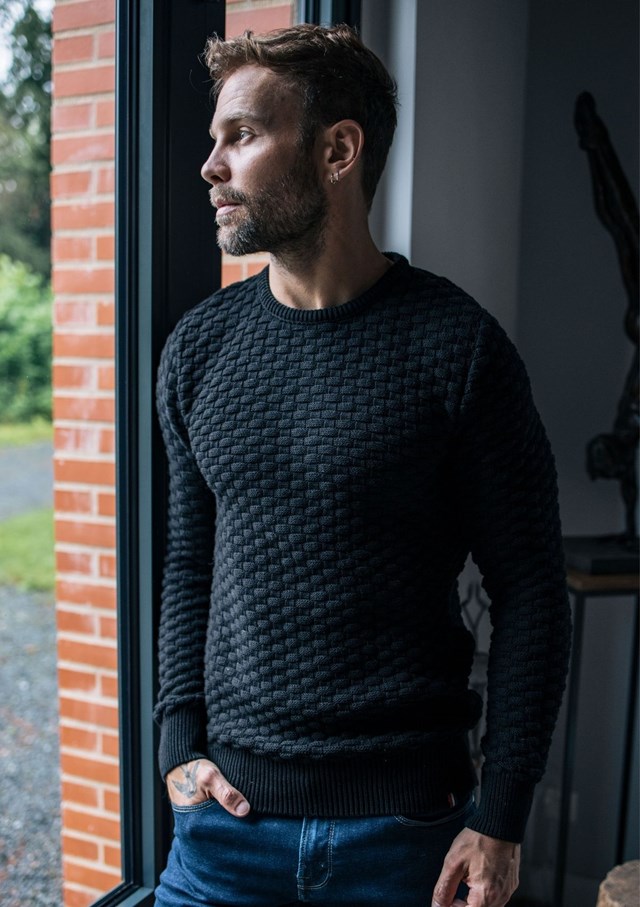 Pull DAMIER - Made in France - Coton Bio GOTS 8