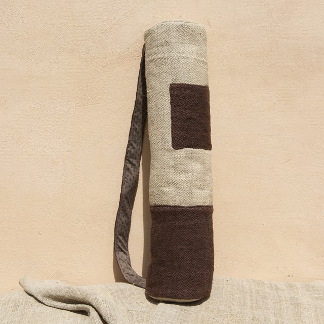 Sac de yoga écologique en chanvre upcyclé - Tishú - Vue de Face