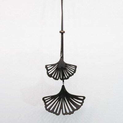 sautoir feuille de ginkgo en chambre à air  - livraison offerte 2