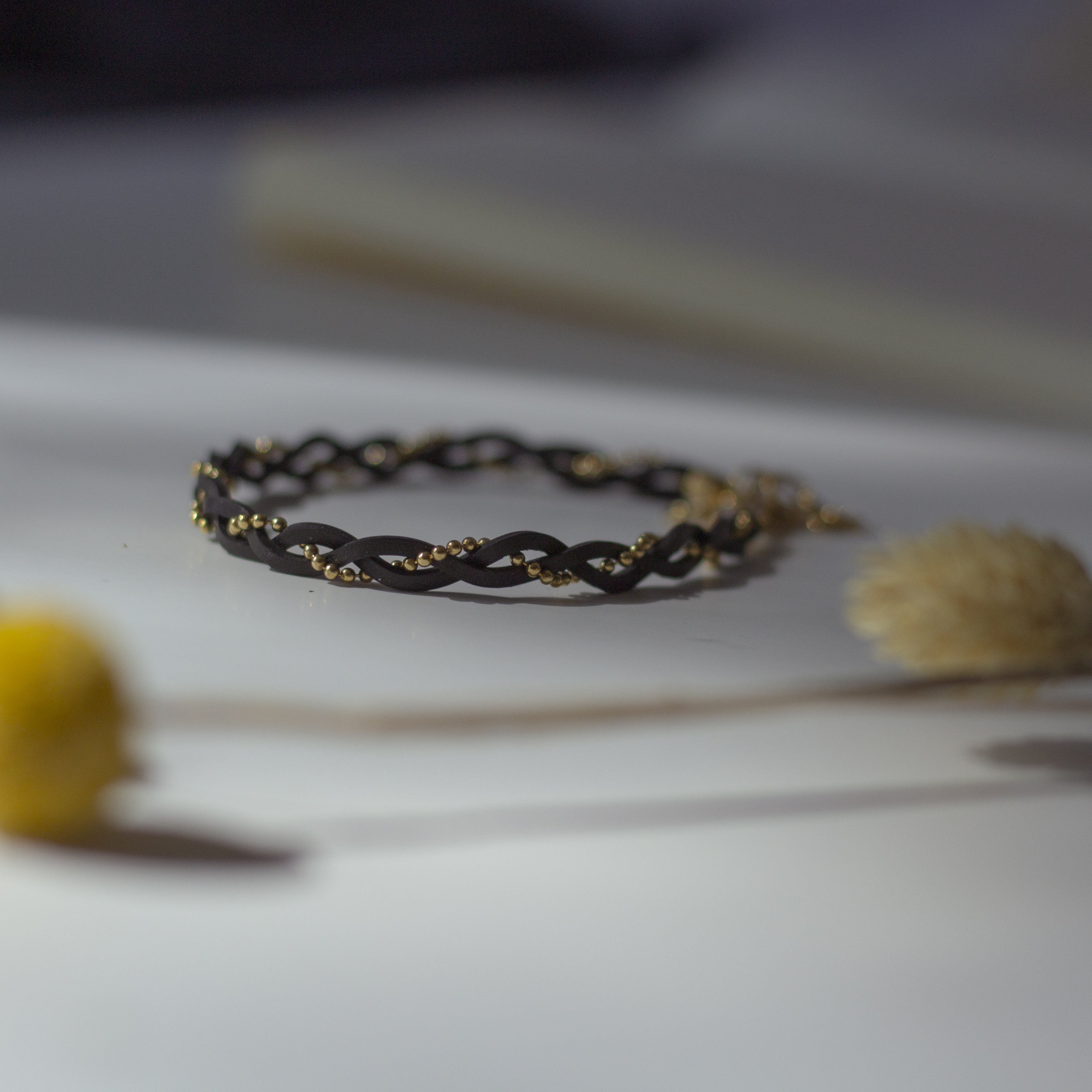 bracelet made in France upcyclé plaqué or