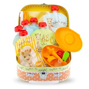 SQUIZ - COFFRET CADEAU GOURDES RÉUTILISABLES - COLLECTION SOPHIE LA GIRAFE