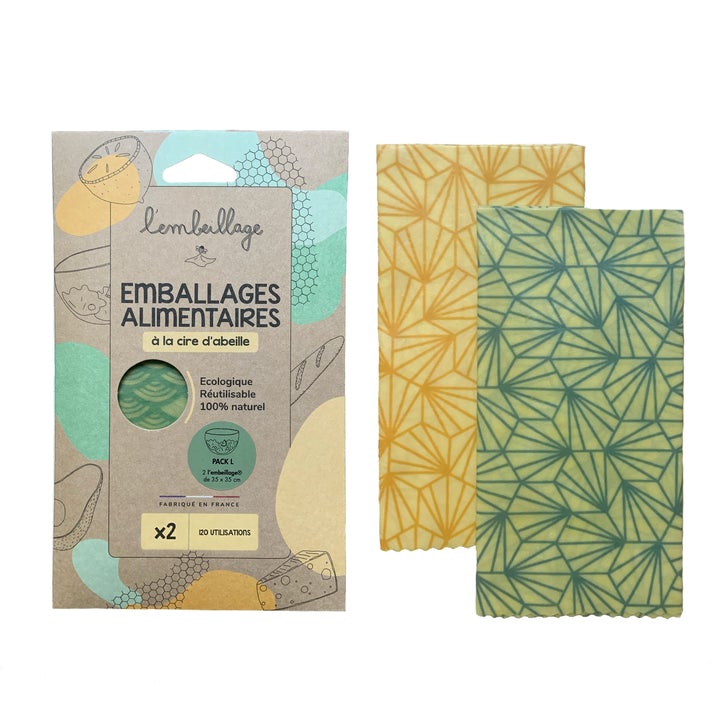 Beewrap - Pack L : 2 grands 5