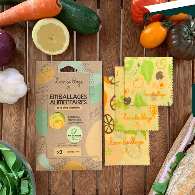Beewrap Pack découverte : 3 formats 5