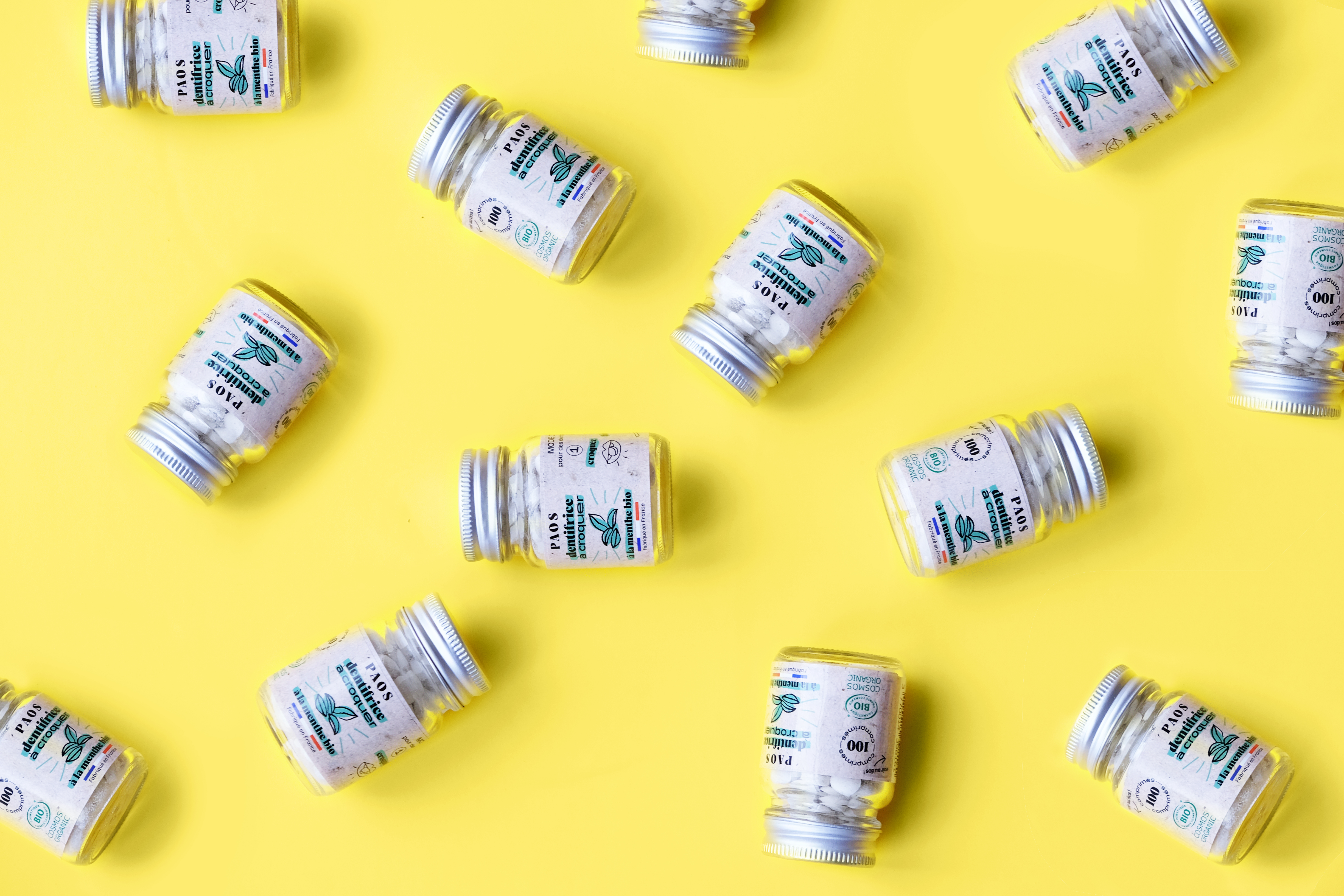 Dentifrice à croquer à la menthe BIO - 100 comprimés 2