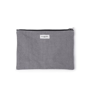 Barbette - Pochette en coton recyclé - Gris Givré - Plusieurs dimensions