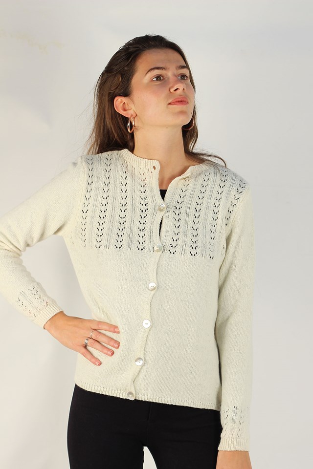 Gilet Aloé ecru 3