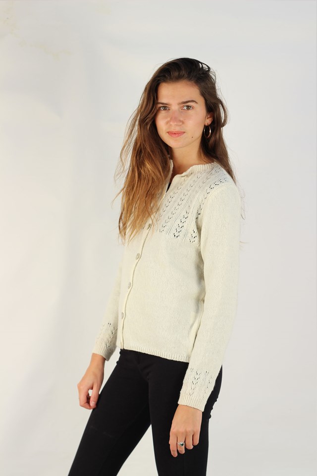 Gilet Aloé ecru 5