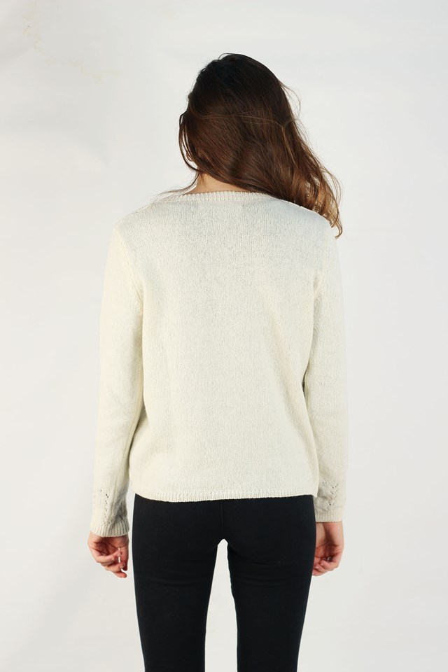 Gilet Aloé ecru 4