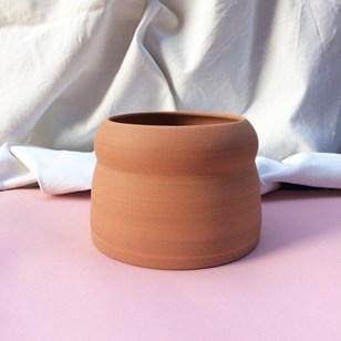 Cache-pot ondulations coloré céramique 100% française - plusieurs couleurs