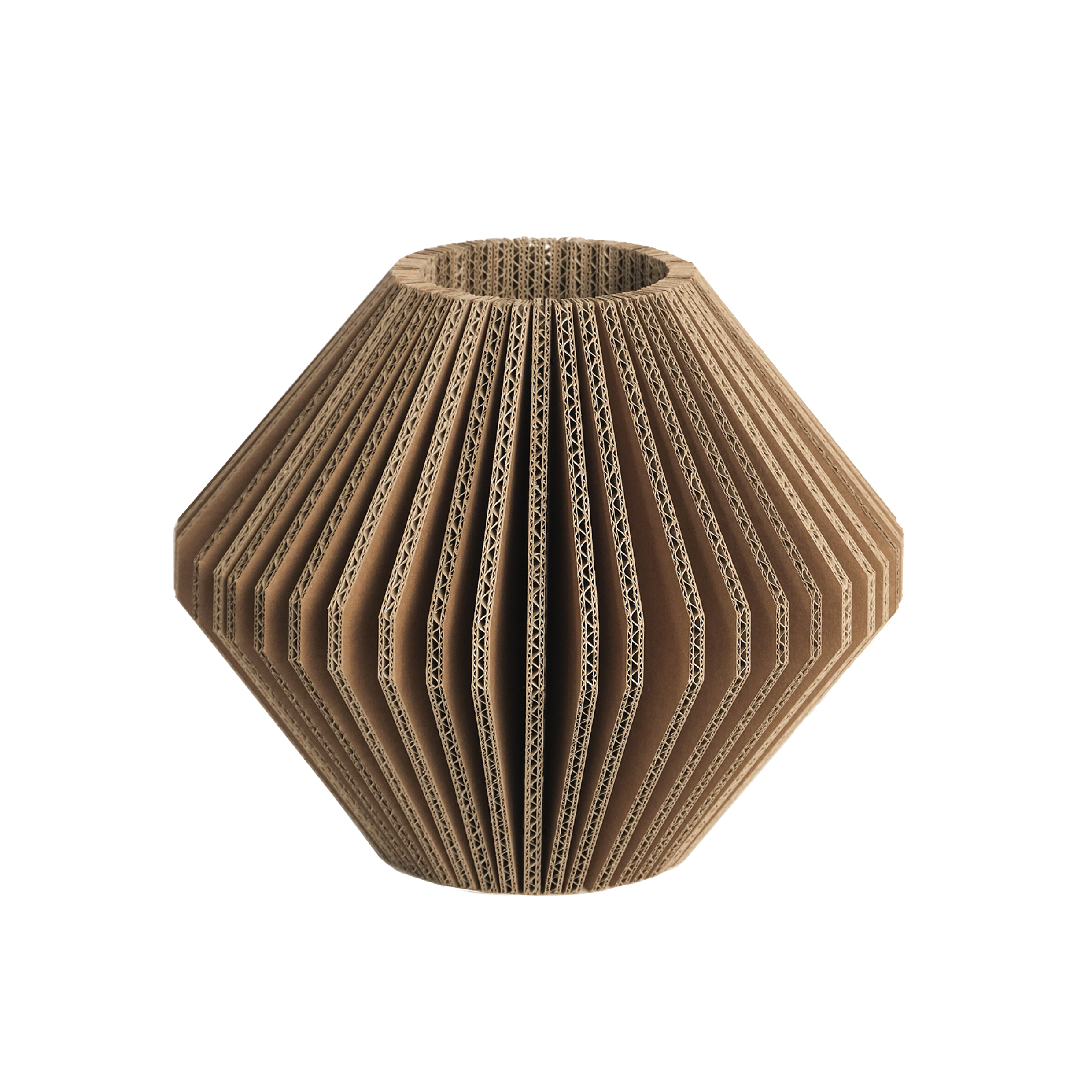 Vase en carton "cache-cache" losange 4