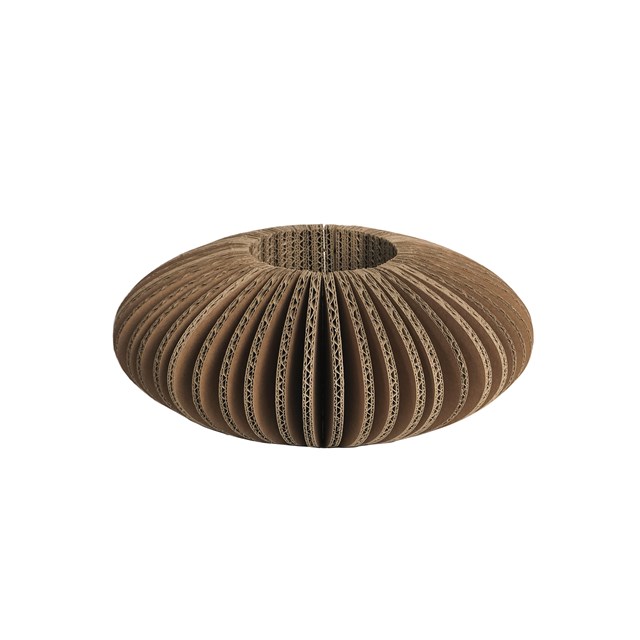 Vase en carton "cache-cache" ovale 3