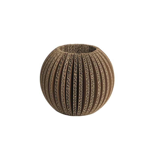 Vase en carton "cache-cache" boule 4