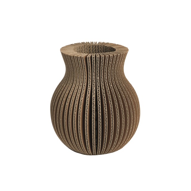Vase en carton "cache-cache" classique 3