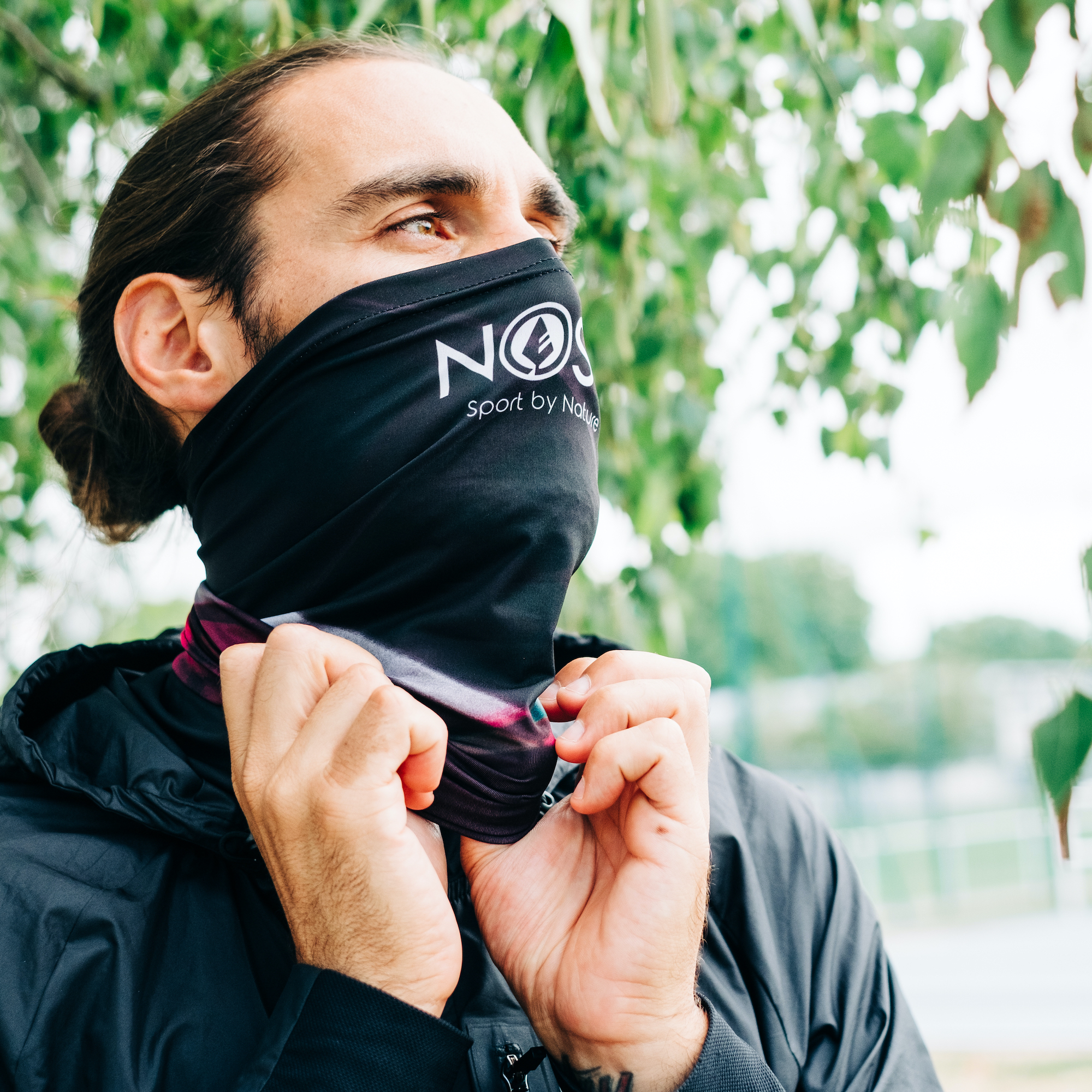 Cache-cou recyclé et made in France - fast black 4