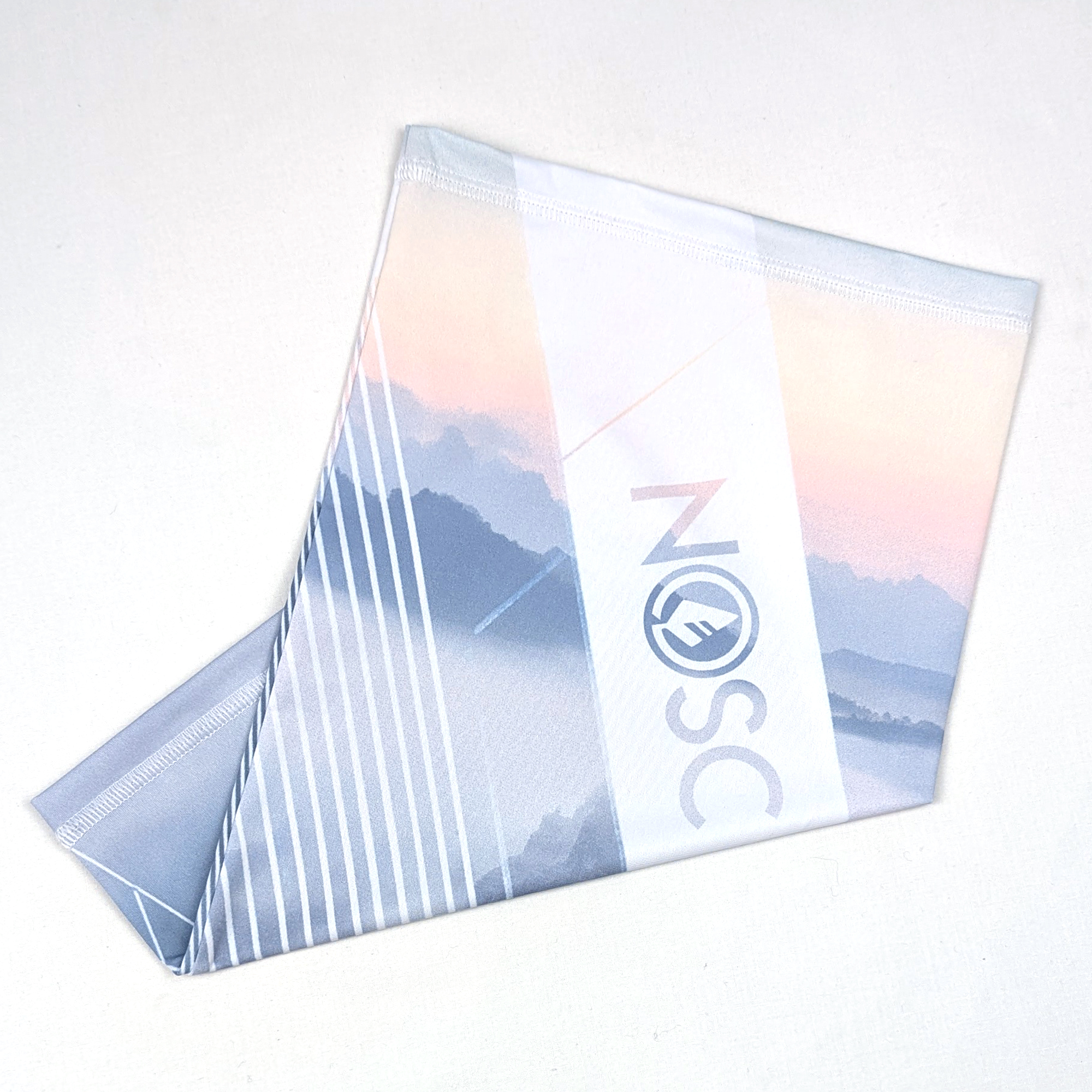 Cache-cou recyclé et made in France - sunset 5