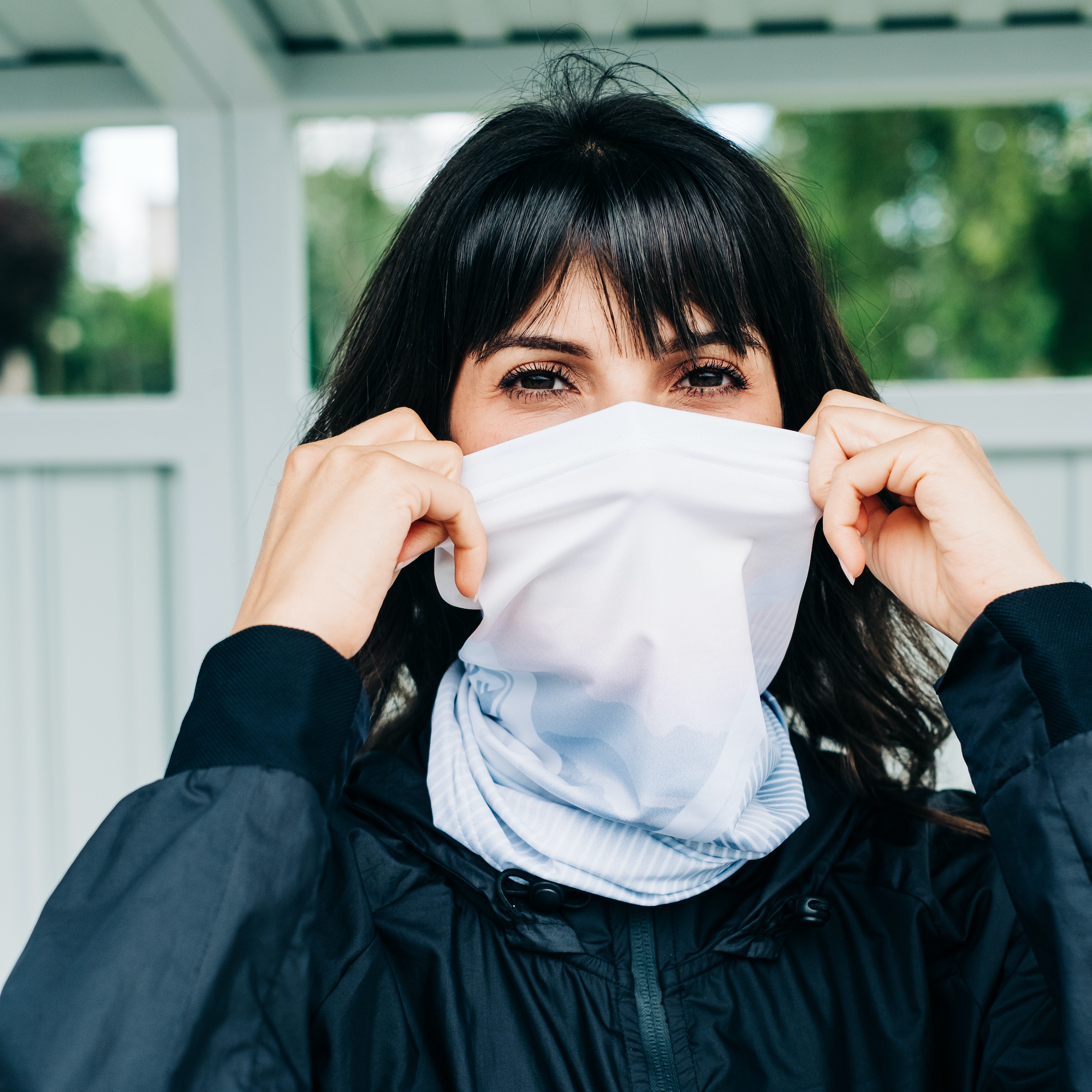 Cache-cou recyclé et made in France - sunset 2