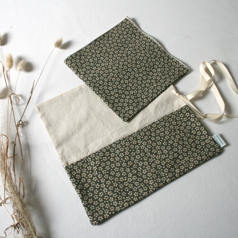 Etui à couverts petites fleurs 5