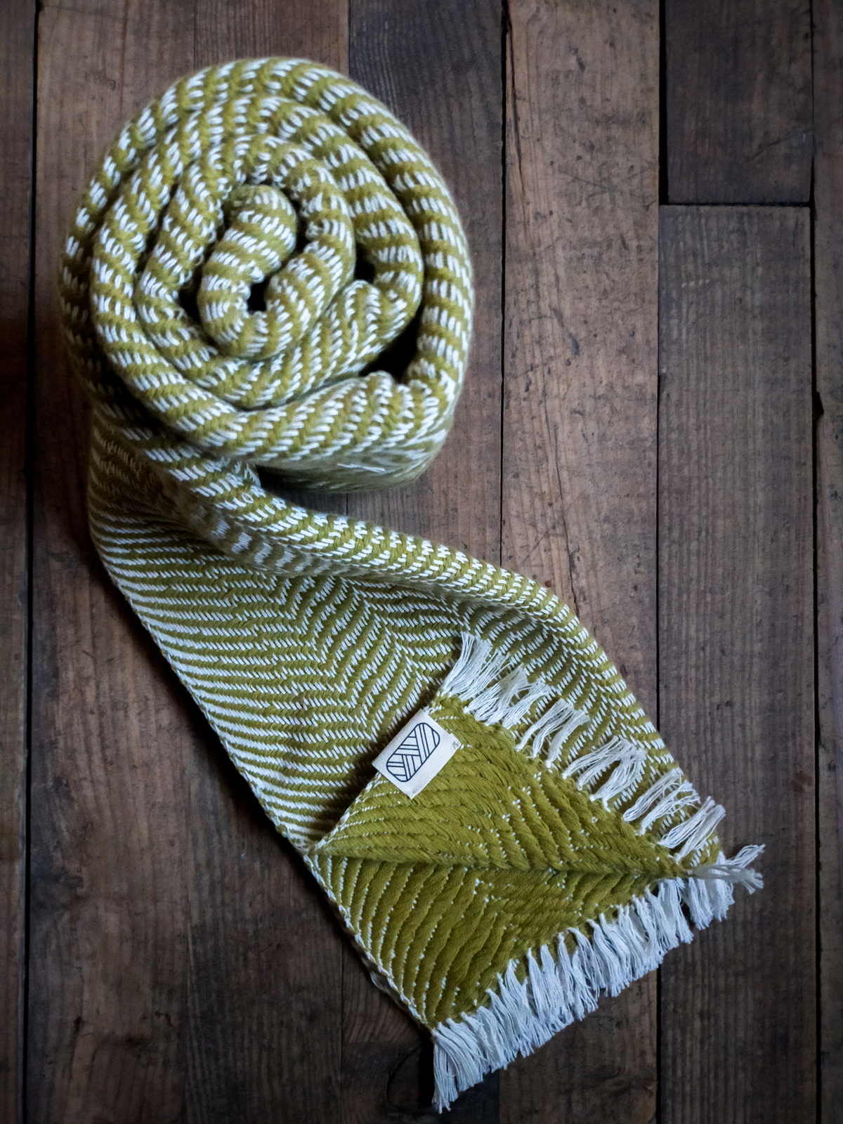 Echarpe Ream en coton - Vert 3