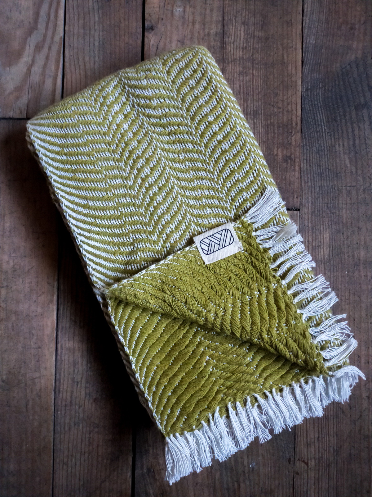 Echarpe Ream en coton - Vert 2