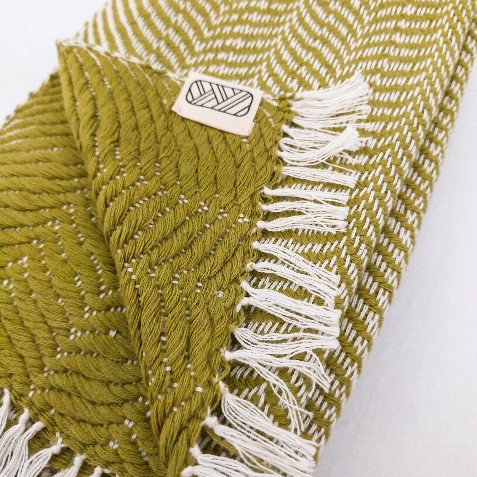 Echarpe Ream en coton - Vert 5