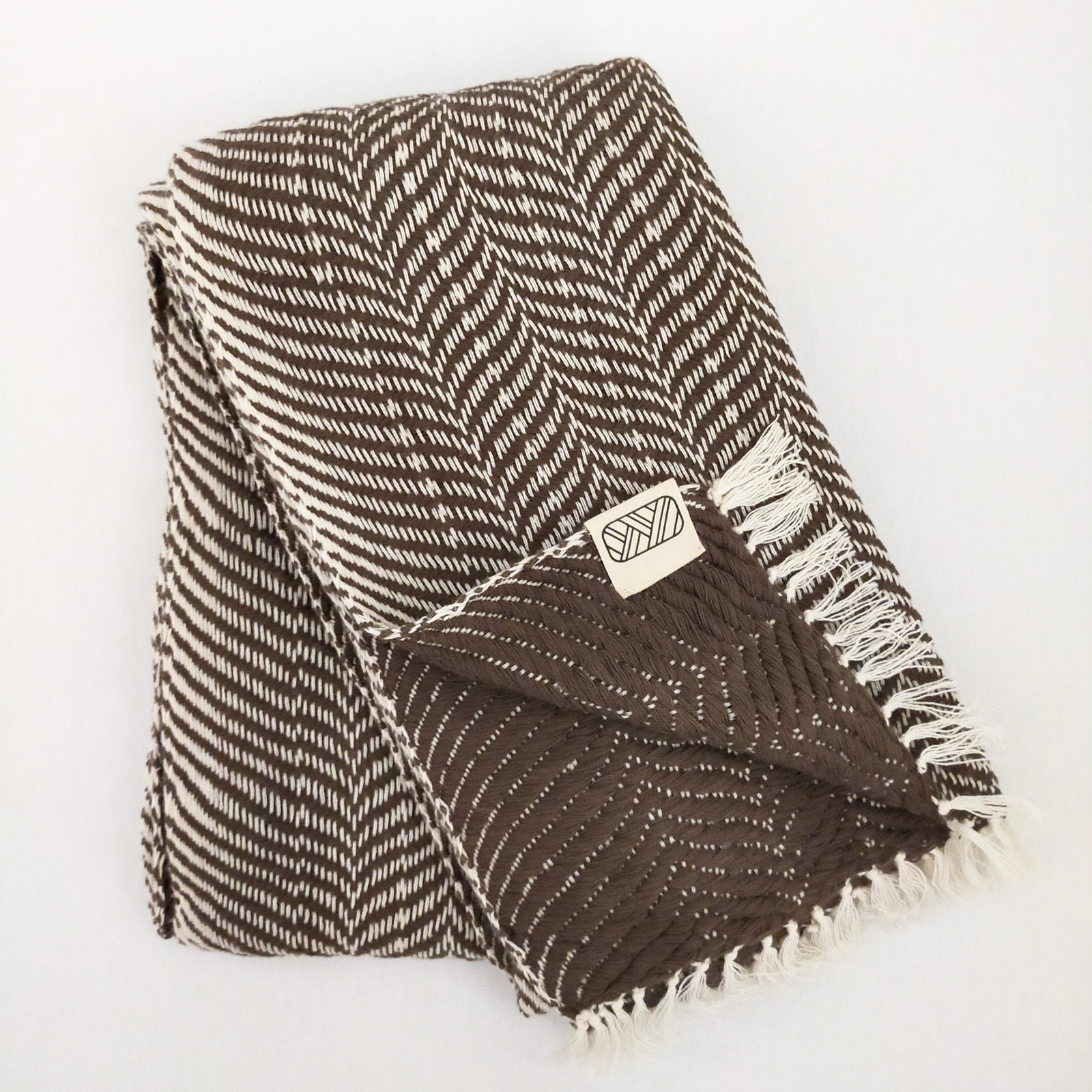 Echarpe Ream en coton - Brun 4