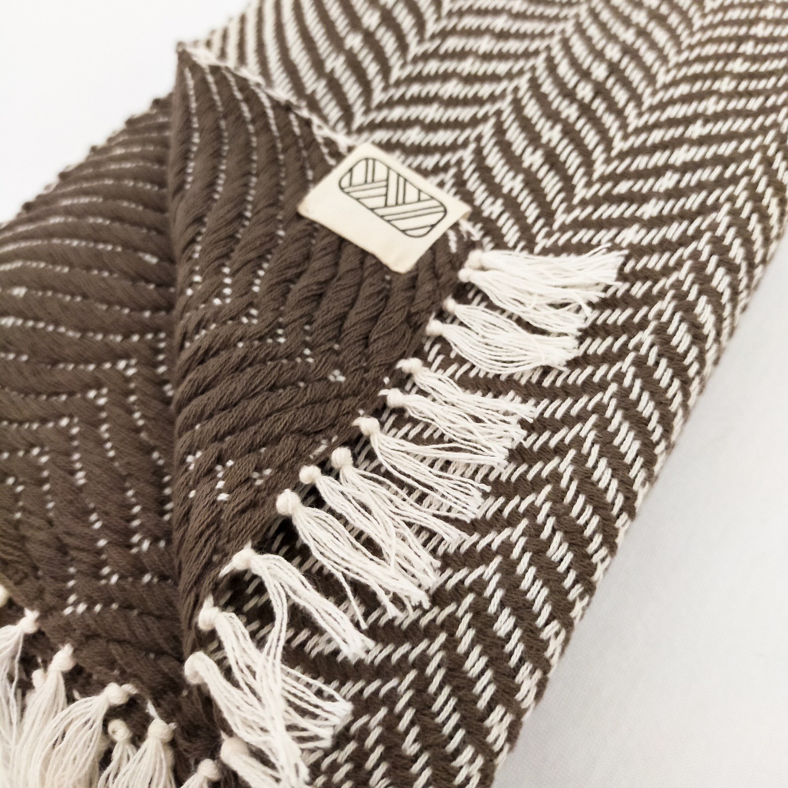 Echarpe Ream en coton - Brun 5