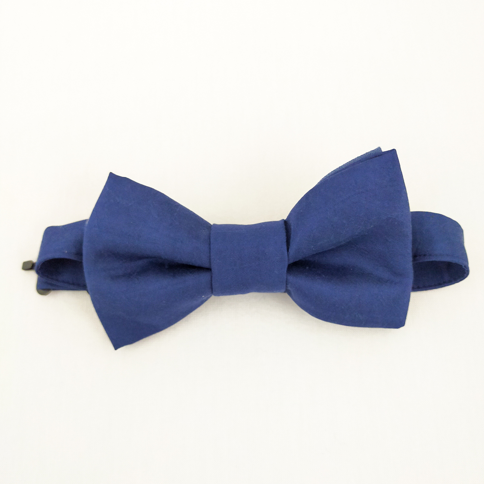 Nœud Papillon équitable en soie - Bleu 2