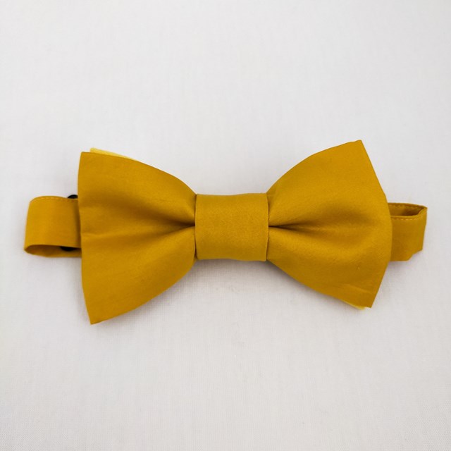 "Pack Elle & Lui" Noeud papillon & Mini Foulard - Jaune 3