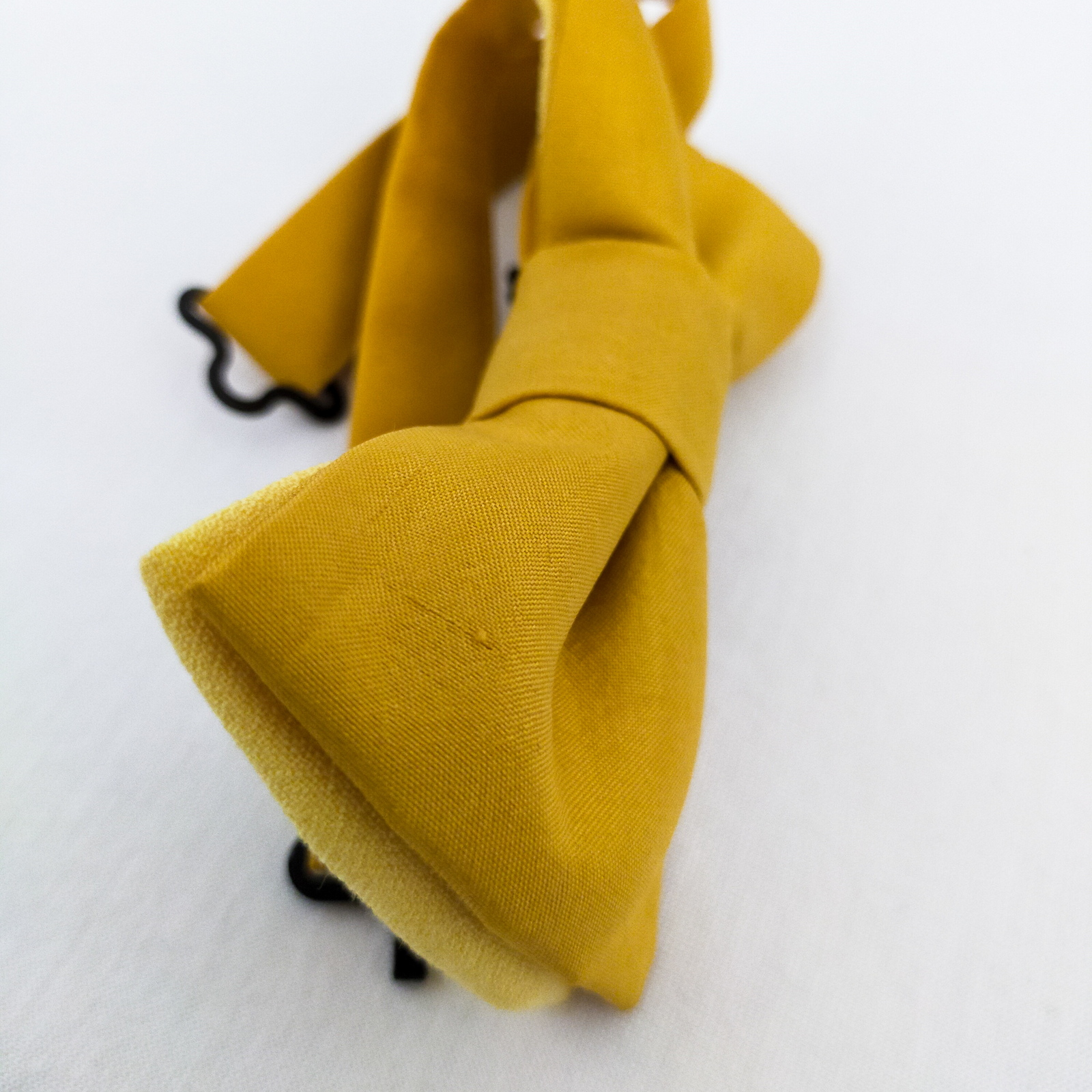 "Pack Elle & Lui" Noeud papillon & Mini Foulard - Jaune 4