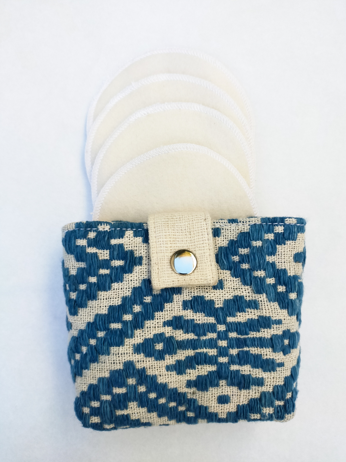 Kit nomade de cotons lavables - Indigo Clair 2