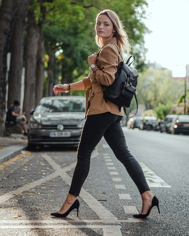 Sac à dos Lou Cuir Noir 8