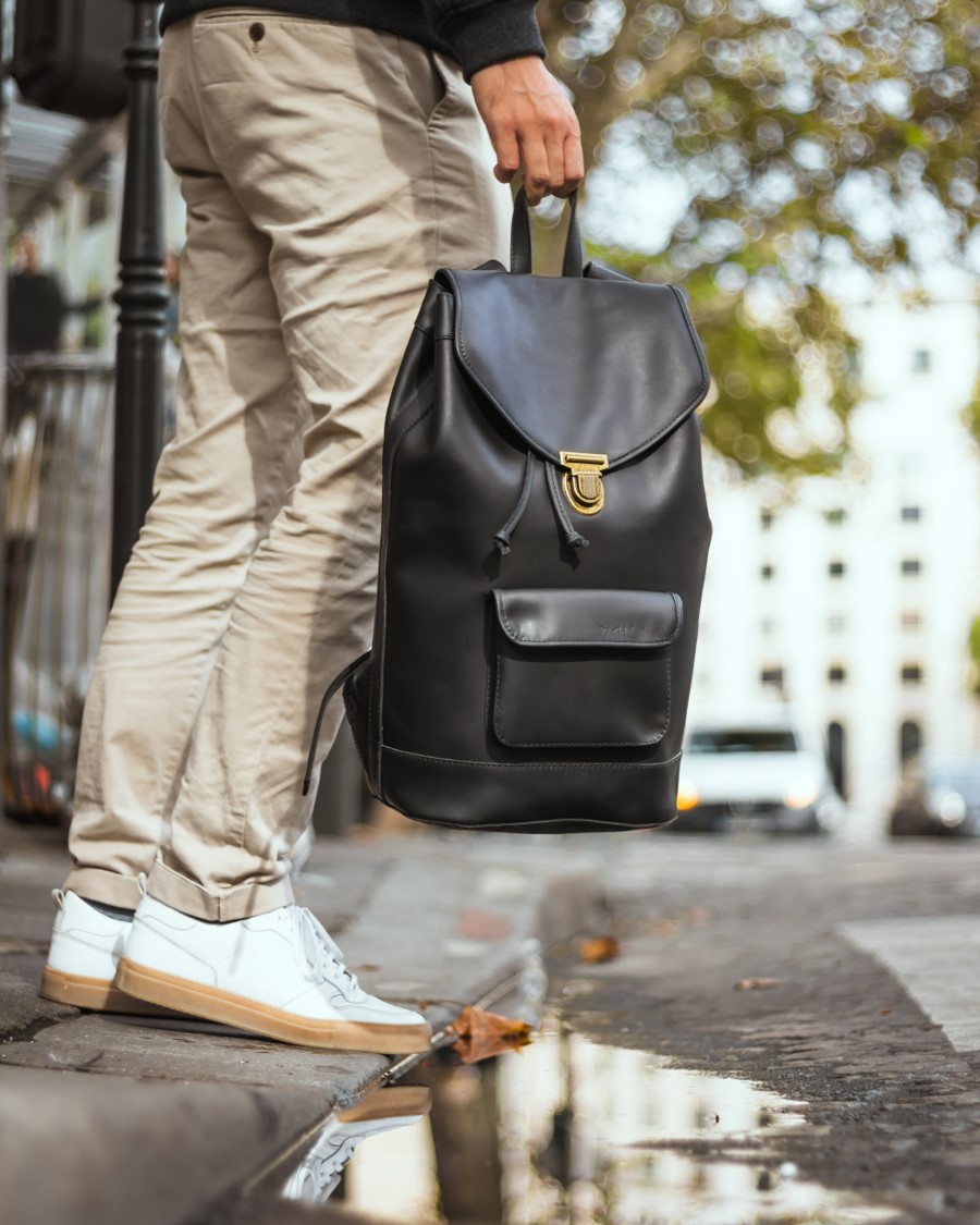 Sac à dos Joe Cuir Noir 12