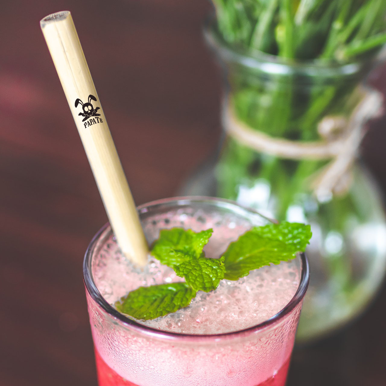 Pailles bambou reutilisables lavables enfant