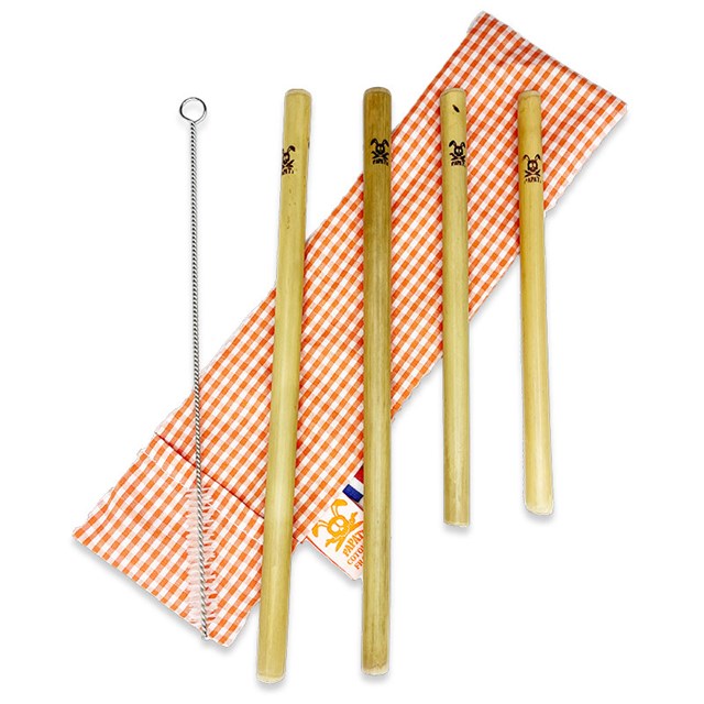 Pailles en Bambou Réutilisables 6