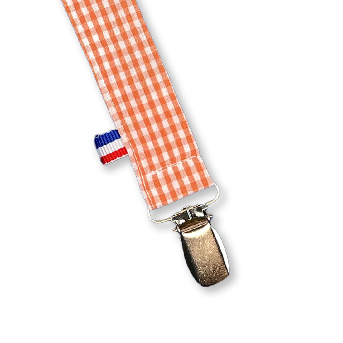 Attache Tétine en Coton Bio Teddy Vichy 7