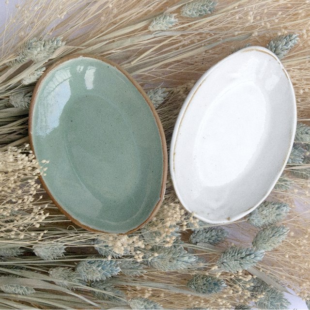 Porte-savon artisanal en céramique 2