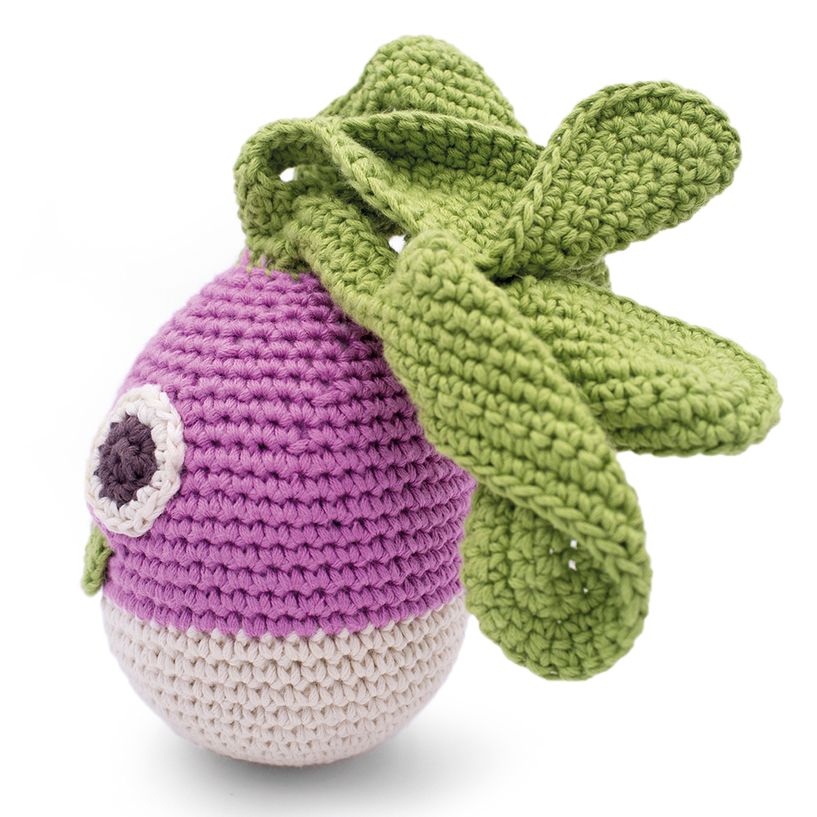 BARNEY LE NAVET - HOCHET POUR BÉBÉ EN COTON BIO 4