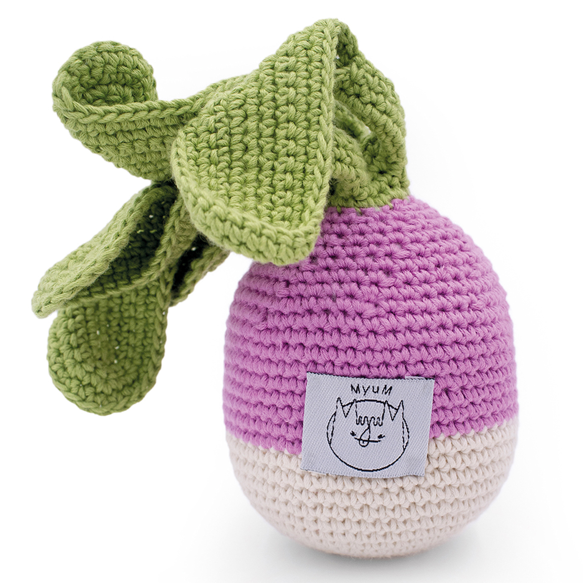 BARNEY LE NAVET - HOCHET POUR BÉBÉ EN COTON BIO 5