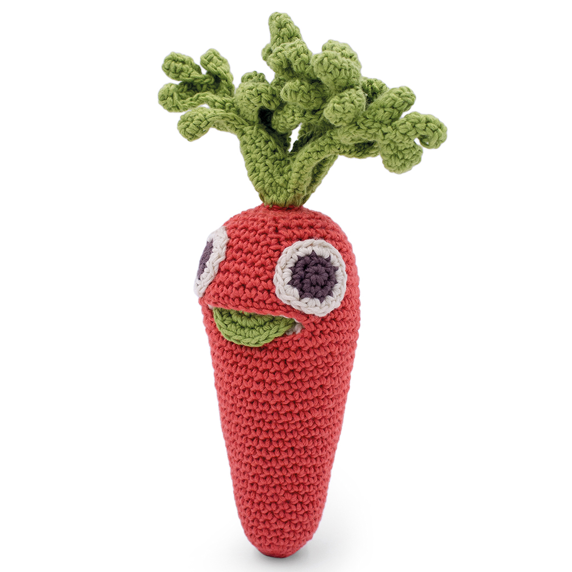 CHARLOTTE LA CAROTTE - HOCHET POUR BÉBÉ EN COTON BIO 3