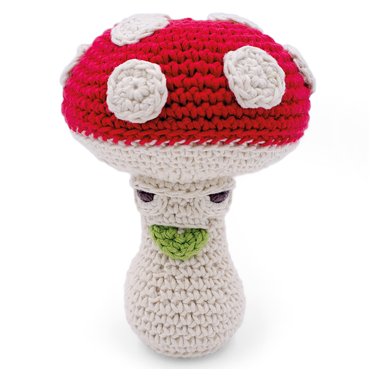 MEREDITH L'AMANITE - HOCHET POUR BÉBÉ EN COTON BIO 5