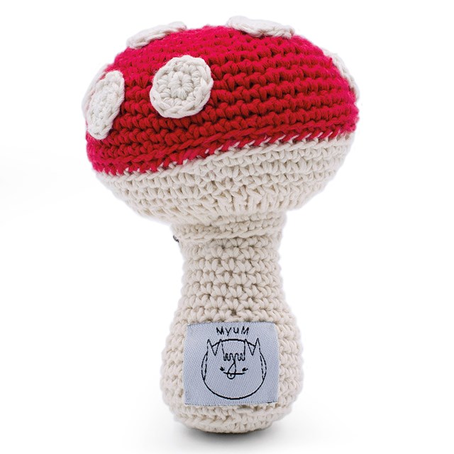 MEREDITH L'AMANITE - HOCHET POUR BÉBÉ EN COTON BIO 6