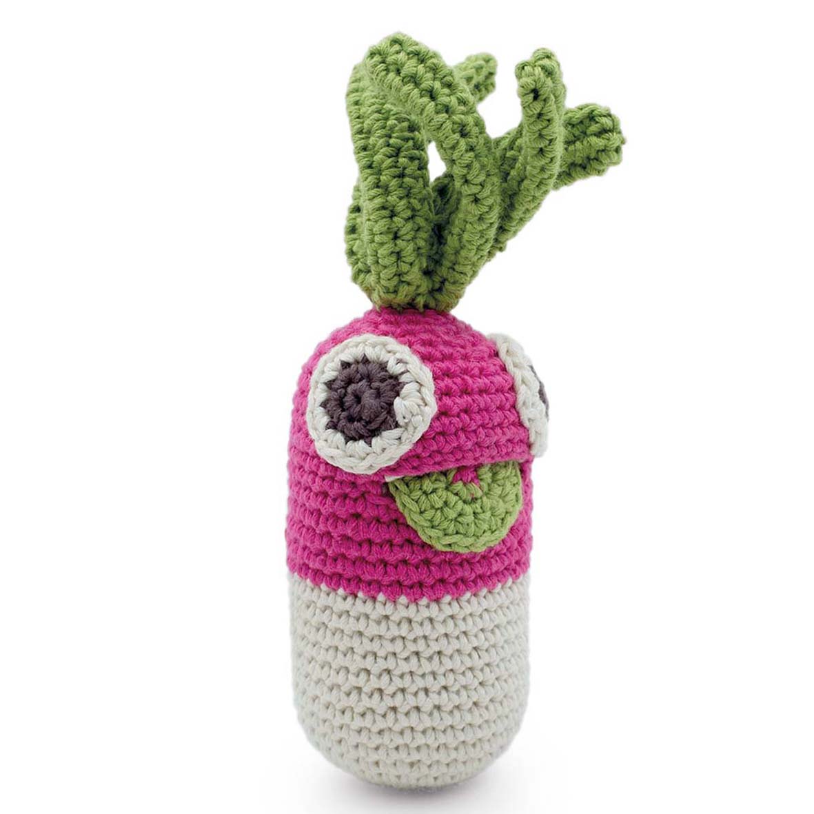 GIGI LE RADIS - HOCHET POUR BÉBÉ EN COTON BIO 3