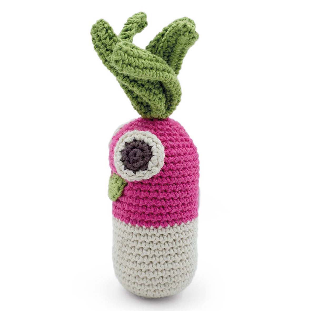 GIGI LE RADIS - HOCHET POUR BÉBÉ EN COTON BIO 4